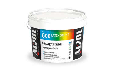 Kompromis między farbą do wnętrz a gruntem - ALPOL AF 600 LATEX GRUNT